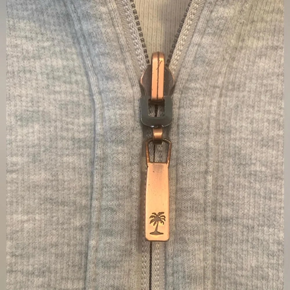 Tommy Bahama Light Gray Quarter-Zip Men's Sweater